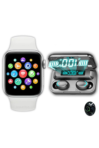 TECHNOMEN Akıllı Saat Plus Dokunmatik Powerbank Özellikli F9 Kablosuz Bluetoo...