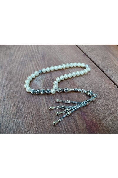 İnci İNCİ TESBIH GÜMÜŞ PÜSKÜLLÜ VE İSİM VEYA İSİMSIZ YAPIYORUZ ÖZEL MODEL KUTULU BELGELI