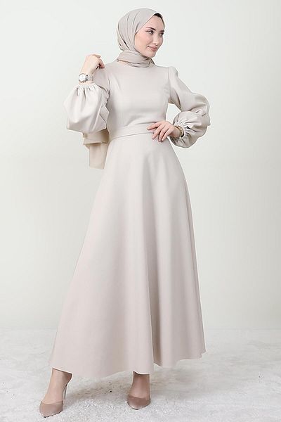 Giza Giyim Ronay Hijab Dress Stone