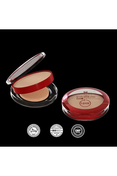 Estella End for Skin Flaws!Estel and Infallible Powder Powder Cover It All with Just One Touch