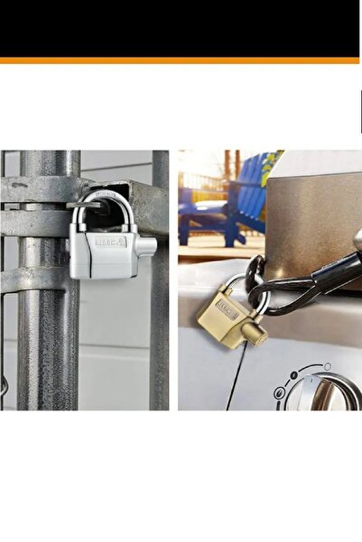 xolo Ofis Dolap Kasa Sirenli Alarmlı Altın Sarı Güvenlik Asma Kilit XLK407