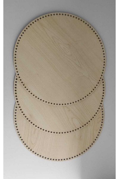 firdevsi hobi wooden basket, tray base-circle-33-cm-3pcs-all color available