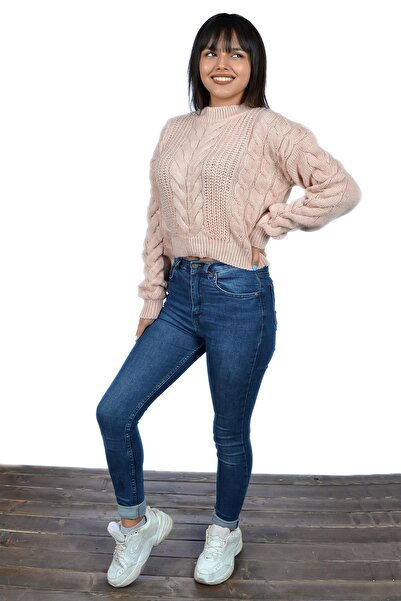 toptanhanem Κομψή και άνετη μάλλινη σκόνη πουλόβερ