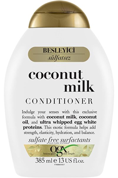 OGX Nourishing and Moisturizing Coconut Milk Hair Care Cream 385 Ml MehDem33