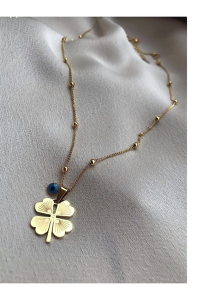 Butik Karaca kadın kolye kutup yıldızı yaşam çiçeği yonca yaprak deniz yıldız...