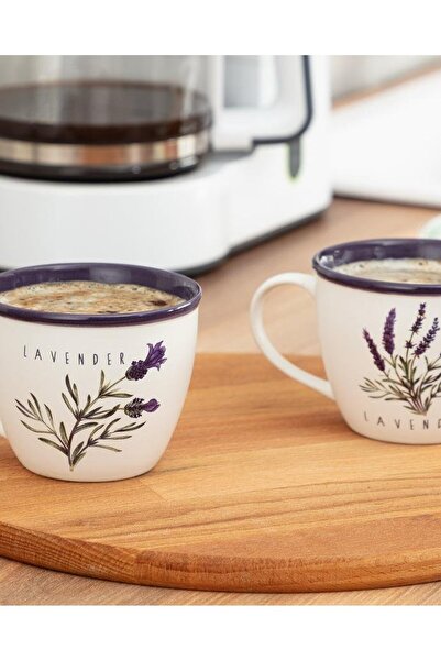 louggis طقم مج لافندر جاردن مكون من قطعتين