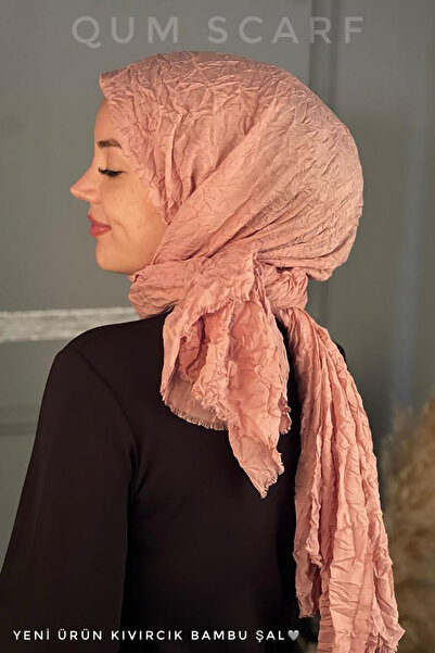 QUM İPEK Kıvırcık Bambu Şal