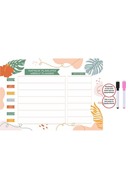 Sezginer Reklam Ajans Haftalık Doğa Magnet Planlayıcı 1 Adet 34,5x49,5 Cm Ve ...