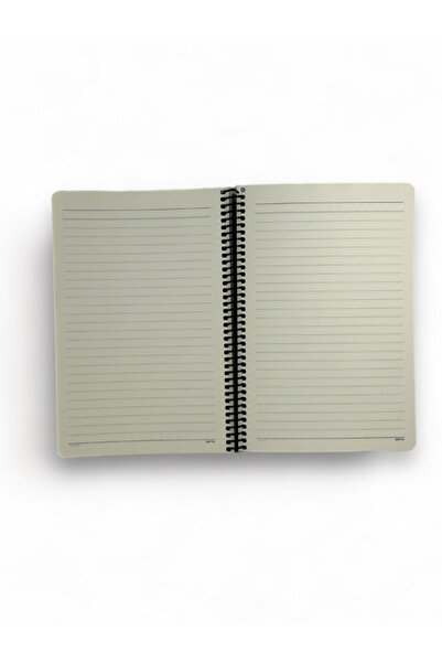 Gıpta GIPTA PLATINUM PLASTIC COVER SPIRAL 17 * 24 CM 70 GR PAPER 100 YPSTRIPED – GOLD YELLOW