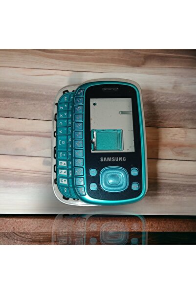OEM Samsung B3310 Kasa Samsung B3310 Uyumlu Mavi Gri Renk Orta Kasa Ön Kapak ...