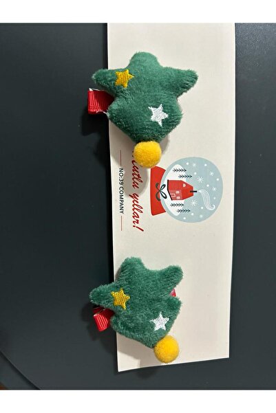 no 39 company Dječja ukosnica sa temom Nove godine Pliš u obliku borovine