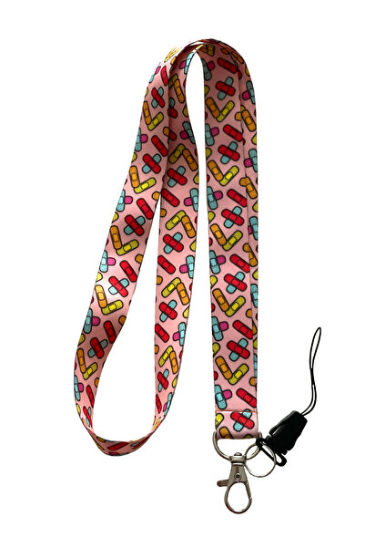 StormiStoretr Yara Bandı Desenli Boyun ipi Telefon Askısı