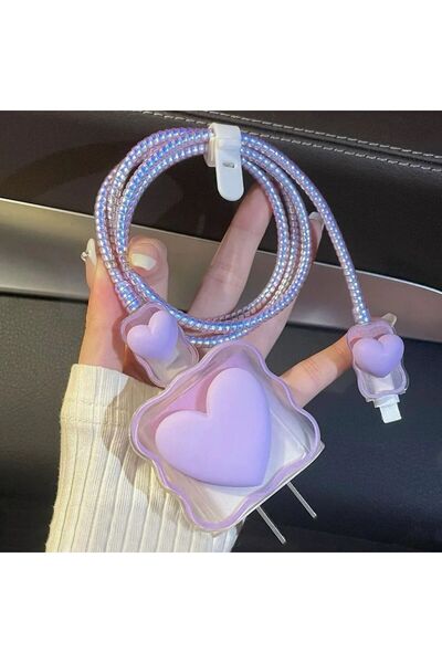 Go Aksesuar iPhone 18/20/25 W Şarj Cihazı Uyumlu 5 Parça Şarj Koruma Seti Kal...