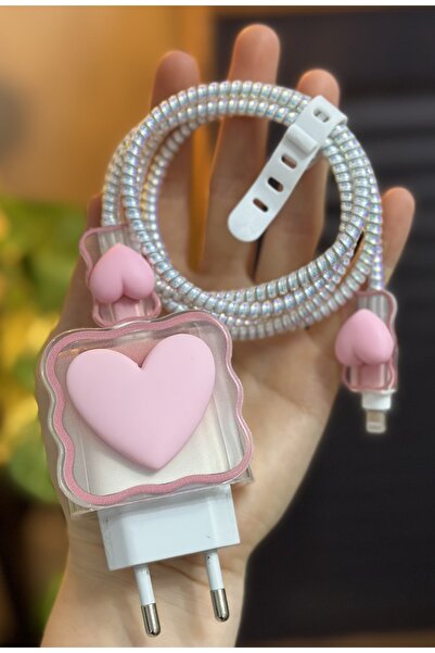 Go Aksesuar iPhone 18/20/25 W Şarj Cihazı Uyumlu 5 Parça Şarj Koruma Seti Kal...