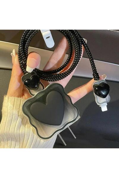 Go Aksesuar iPhone 18/20/25 W Şarj Cihazı Uyumlu 5 Parça Şarj Koruma Seti Kal...