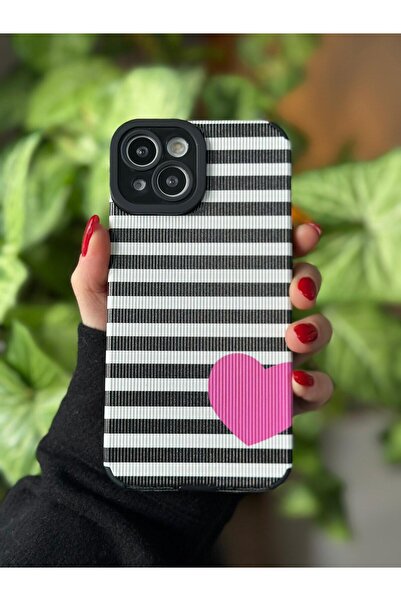 Go Aksesuar Camera Protection Coated Design Case Compatible with iPhone 13 and 14