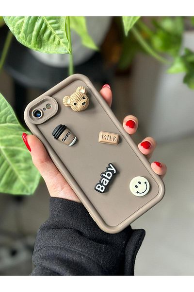 Go Aksesuar حافظة بتصميم لعبة الشوكولاتة المتوافقة مع هاتف iPhone 7 Plus و8 Plus