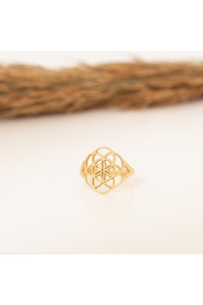 Dkmn Silver Lotus Çiçeği Yüzük