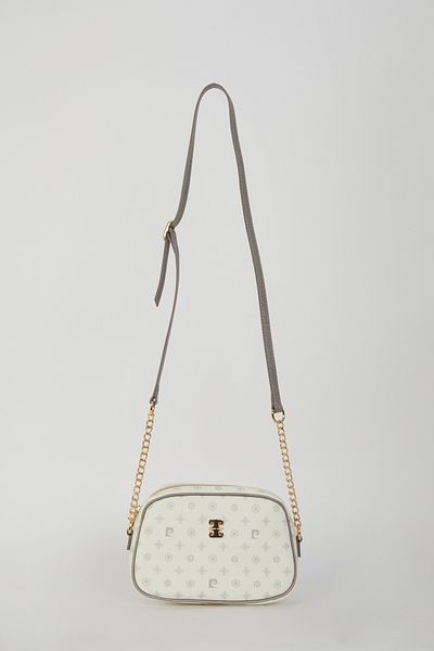 Pierre Cardin Geantă de umăr pentru femei cu monogramă albă 05PO22Y1543
