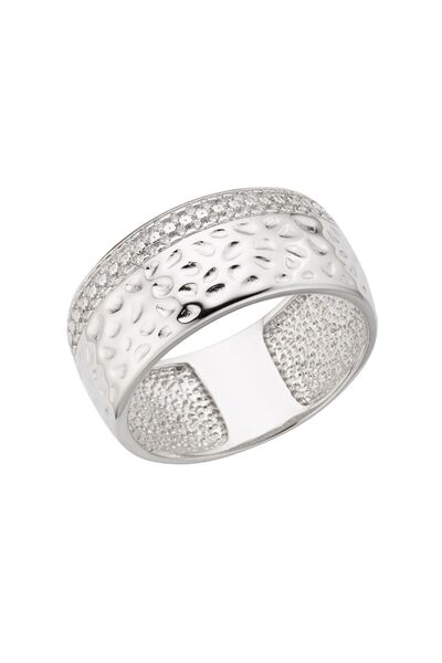 ZEEme Ring 925/- Sterling Silber Zirkonia weiß