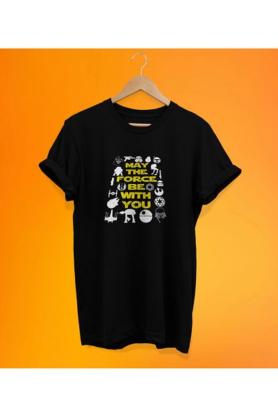remonz Μπλουζάκι με στάμπα της σειράς Star Wars, 100% βαμβάκι, υπερμεγέθη, μεγάλου μεγέθους