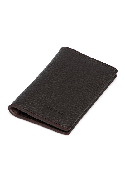 Tergan Kahve Deri Unisex Kartlık 00266a42