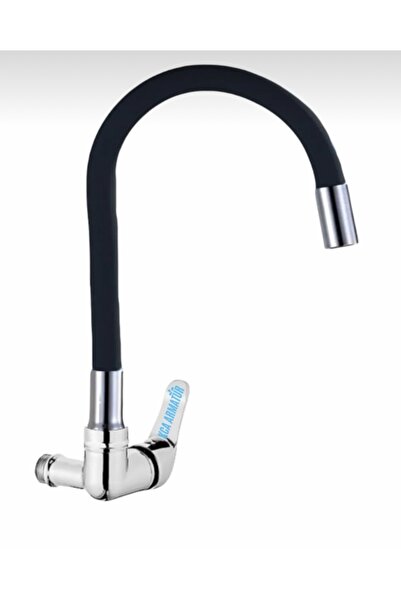 BDL ARMATÜR DUVARDAN TEK SU ÇIKIŞLI- SİYAH SPİRAL HAREKETLİ- BORULU MUTFAK LA...