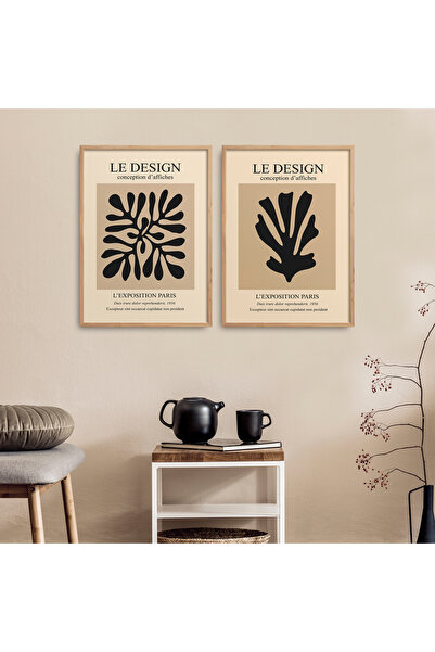 HOMEPACK Set od dve uokvirene slike, poster slika İKİLİ01