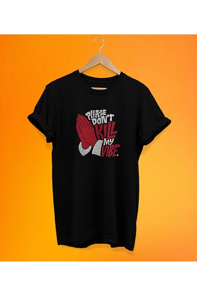 remonz Μπλουζάκι με στάμπα Dont Kill My Vibe, 100% βαμβακερό βασικό (κανονικό μέγεθος)