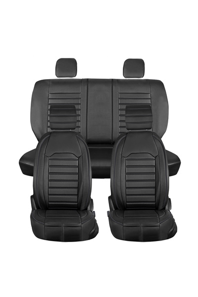 ASYASHOP مجموعة غطاء مقعد السيارة الجلدية الجديدة المتوافقة مع Jeep Patriot م...