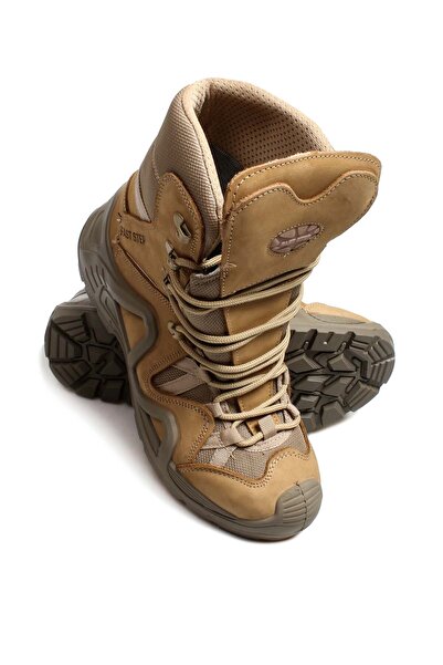 TUGERDİ Γνήσιο δέρμα Nubuck με κορδόνια σε μπεζ ποιότητα ανδρικές αθλητικές μπότες εξωτερικού χώρου Tg09117191311795