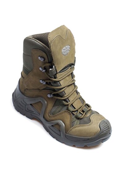 TUGERDİ Γνήσιο δέρμα Nubuck με κορδόνια χακί ποιότητας ανδρικές αθλητικές μπότες εξωτερικού χώρου Tg09117191311795