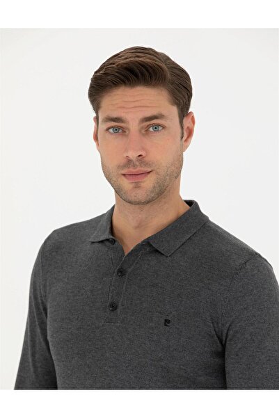 Pierre Cardin εφαρμοστό Πλεκτό μπλουζάκι με λαιμόκοψη Polo Basic Kaza