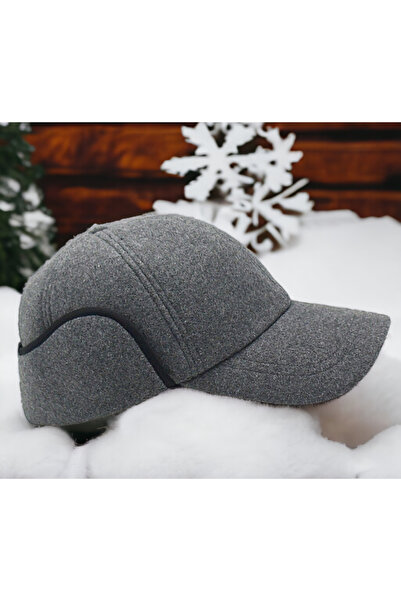Shopiolog Unisex Yün Kışlık Kulaklı Kep Beyzbol Şapkası