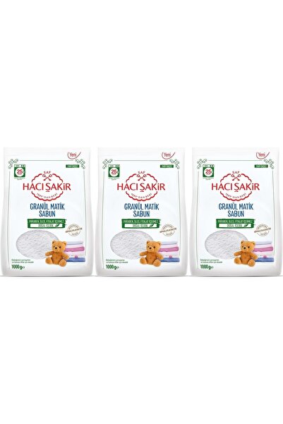 Hacı Şakir Sabun Tozu Granül Matik 3KG Parfümsüz (Bebekler/Hassas Ciltler İçi...