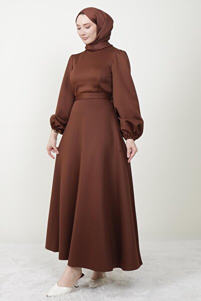 Giza Giyim Φόρεμα χιτζάμπ Ρονάι καφέ