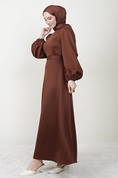 Giza Giyim Φόρεμα χιτζάμπ Ρονάι καφέ