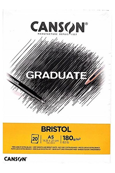 Canson Drawing Block Graduate Cangrad Bristol 20Sf A5 180Gr