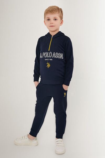 U.S. Polo Assn. Set pentru băieți Polo ASSN cu licență pentru 4-15 ani - bleu...