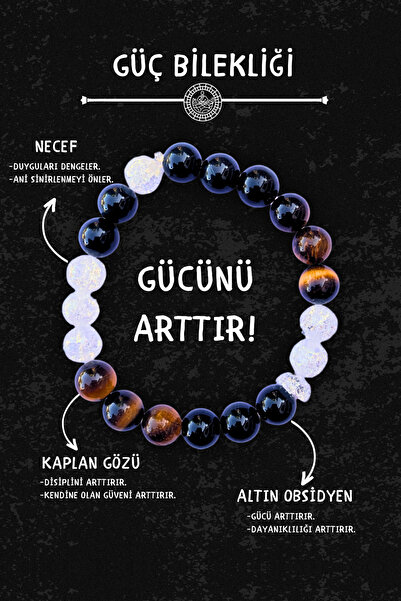 Chi Zen سوار تاليسمان للرجال - عادي 8 ملم، ذهبي مع حجر السج وحجر النجف تشي زن