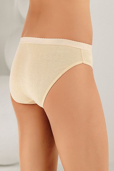 Şahinler Women's Cream Written Panties MB037-KR