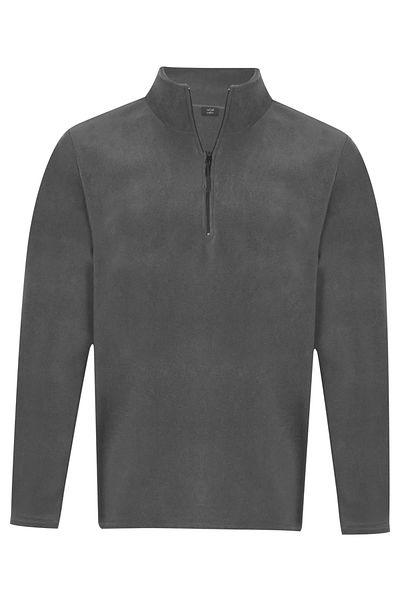 nacar çarşı Unisex Non-Pilling Comfortable Fit Stand-up Collar Cold-Proof Half-Zipper Fleece Sweatshirt