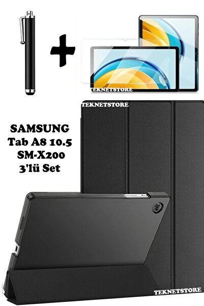 TEKNETSTORE Samsung Galaxy Tab A8 10.5 Inç Sm-x200 Uyumlu Uyku Modlu Tablet K...