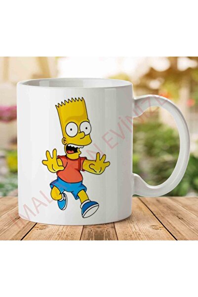 ART HEDİYE كوب بارت-Simpson-Free-Download-PNG مطبوع على الجانبين