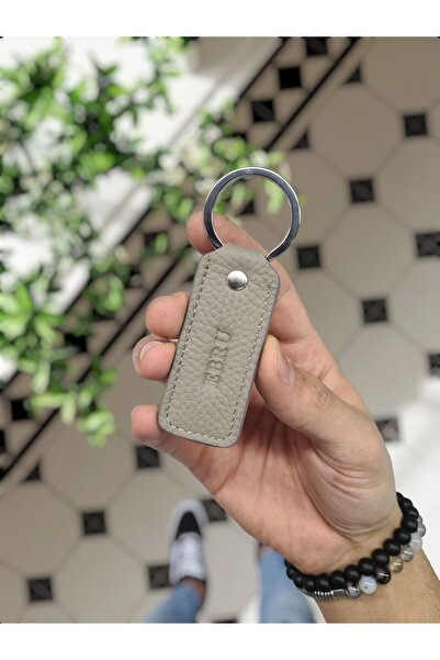 1020 Genuine Leather Nameplate Keychain Personalized Leather Item