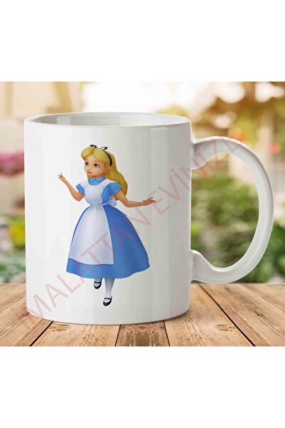 ART HEDİYE كوب أليس مطبوع على الجانبين