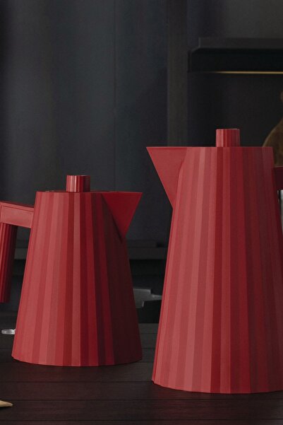 Alessi Plisse Elektrikli Kettle 1 Lt Kırmızı