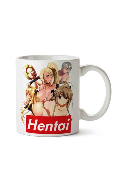 ART HEDİYE كوب هينتاي أنيمي مطبوع على الجانبين