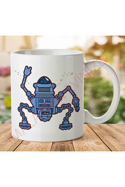 ART HEDİYE كوب Robozic مطبوع على الجانبين