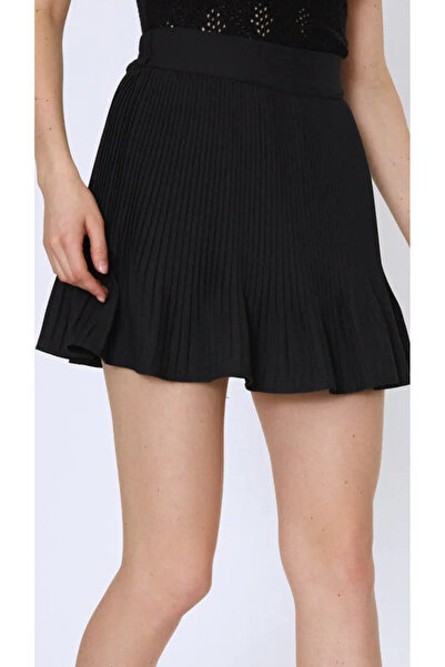 TUĞBALİ Kadın Pileli İçi Şortlu Mini Etek